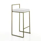 2 Vardagspallar med sits i syntetiskt läder - Afnio Viadurini