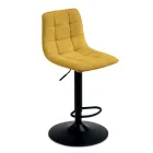 2 vardagsrumspallar med tygsits i olika färger - Corrente Viadurini