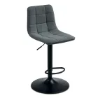 2 vardagsrumspallar med tygsits i olika färger - Corrente Viadurini