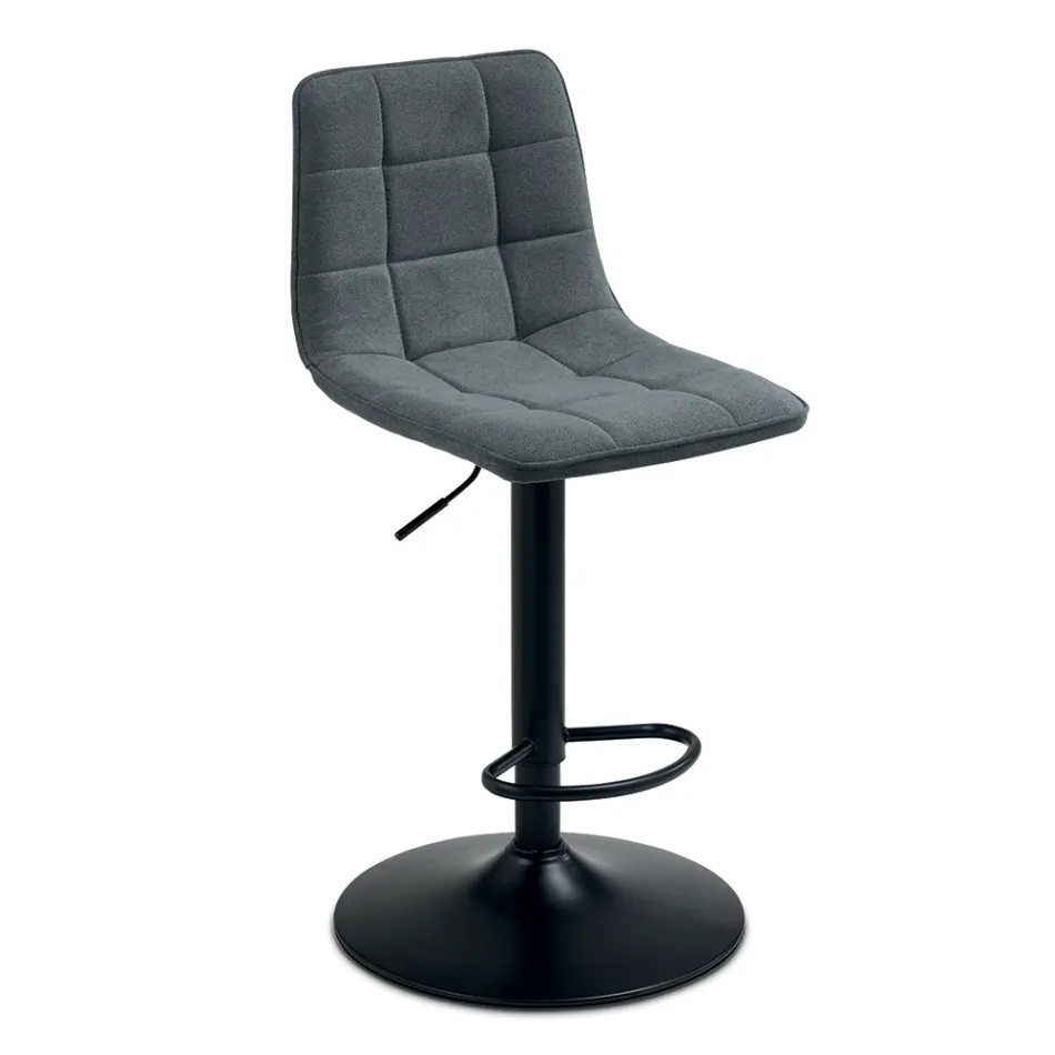 2 vardagsrumspallar med tygsits i olika färger - Corrente Viadurini