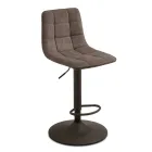 2 vardagsrumspallar med tygsits i olika färger - Corrente Viadurini