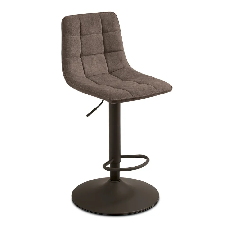 2 vardagsrumspallar med tygsits i olika färger - Corrente Viadurini