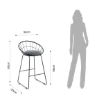 2 vadderade pallar och stålkonstruktion i olika ytbehandlingar - Torio Viadurini