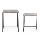 2 Kaffebord i aluminium och målat stål - Sereno Viadurini