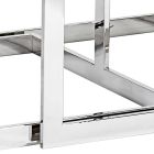2 tabeller modern design i rostfritt stål med glasskiva Bubbi Viadurini