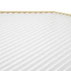 2 telefonbord i gyllene järn- och glasskiva - Pope Viadurini