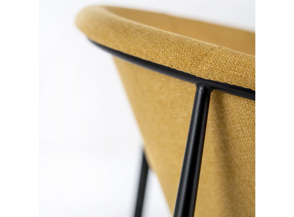4 stolar med tygsits tillgängliga i olika ytbehandlingar - Toscana Viadurini