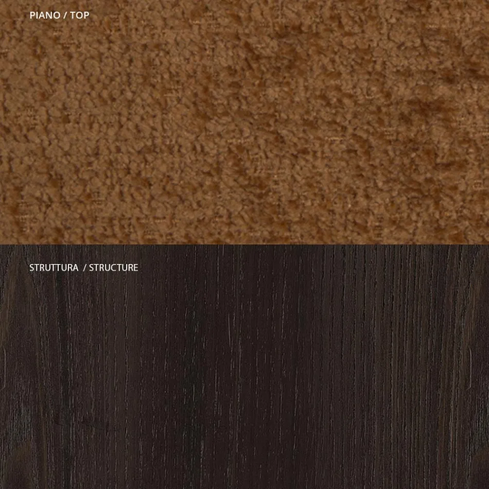 4 matstolar i massiv ask och tyg tillverkade i Italien - Sulu Viadurini