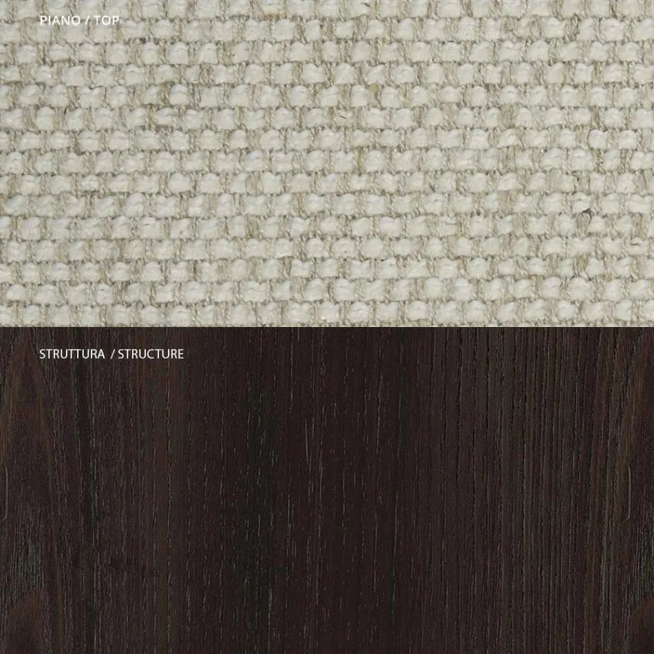 4 matstolar i massiv ask och tyg tillverkade i Italien - Sulu Viadurini