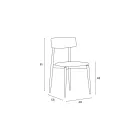 4 matstolar i massiv ask och tyg tillverkade i Italien - Sulu Viadurini