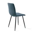 4 vardagsrumsfåtöljer med klädda tygsitsar i olika färger - Impeto Viadurini