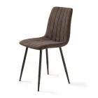 4 vardagsrumsfåtöljer med klädda tygsitsar i olika färger - Impeto Viadurini