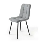 4 vardagsrumsfåtöljer med tygsitsar i olika färger - Nuvarande Viadurini