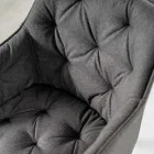 4 vardagsrumsstolar med tygsits och metallstruktur - frukt Viadurini