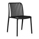 4 stapelbara trädgårdsstolar i polypropen och glasfiber - Orelia Viadurini