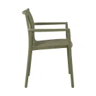 4 stapelbara trädgårdsstolar i UV-beständig polypropen - Ondara Viadurini