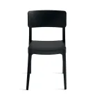 4 stapelbara polypropylenstolar i vardagsrummet i olika färger - Slancio Viadurini