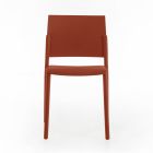 4 stapelbara stolar gjorda helt av polypropen i olika färger - Mojito Viadurini