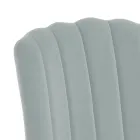 4 stolar i grå sammetseffekt mikrofibertyg - aprikos Viadurini