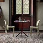 4 moderna stapelbara utomhusstolar i polypropen tillverkad i Italien - Bernetta Viadurini