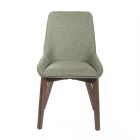 4 stolar till vardagsrummet gjorda av tyg i olika färger och trä - vanilj Viadurini