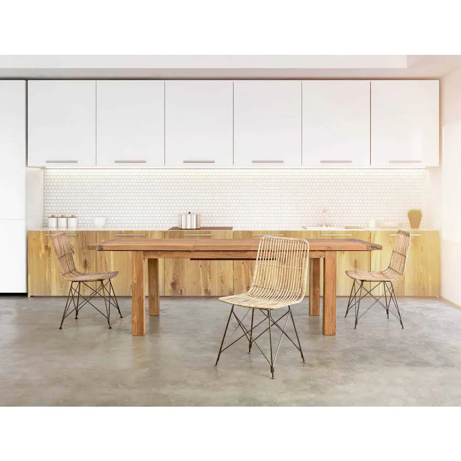 4 matsalsstolar i stål och väv av Kubu Homemotion - Kendall Viadurini