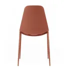 4 stolar gjorda av polypropen sits och metallben - Mary Viadurini