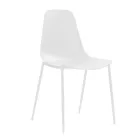 4 stolar gjorda av polypropen sits och metallben - Mary Viadurini