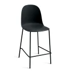 4 vardagsrumspallar i polypropen och metallram - Dinamo Viadurini