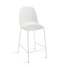 4 vardagsrumspallar i polypropen och metallram - Dinamo Viadurini