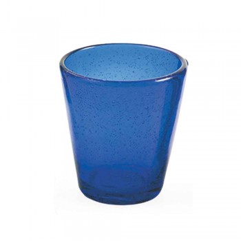 6 Glass Water Craft Service av färgat blåst glas - Yucatan
