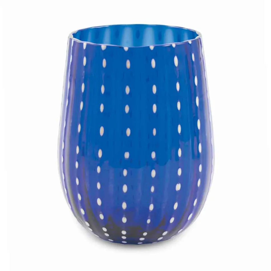 6 färgade och moderna glasögon för vatten Elegant Service - Persien Viadurini