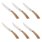 6 handgjorda biffknivar i horn eller trä tillverkade i Italien - Zuzana Viadurini
