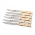 6 bordsknivar i rostfritt stål, Berti exklusivt för Viadurini - Annico