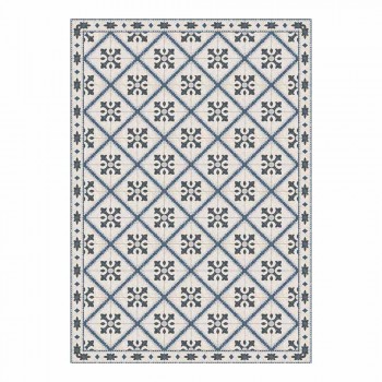6 rektangulära placemats i Pvc och polyester med mönstrad design - Berimo