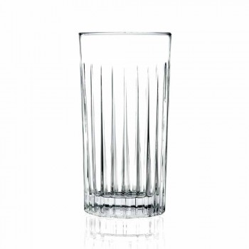 8 Highball Tumbler Tall Glasses för cocktail i Eco Crystal - Malgioglio