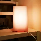 Cylindrisk lampskärm i doftvax med repad effekt Tillverkad i Italien - Donata Viadurini