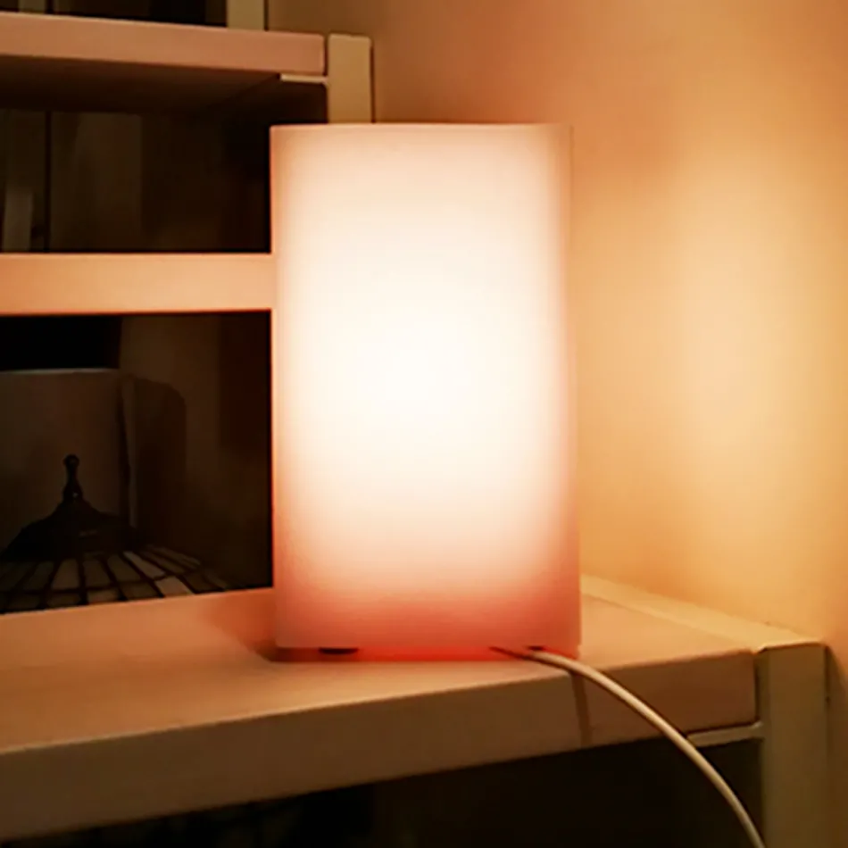 Cylindrisk lampskärm i doftvax med repad effekt Tillverkad i Italien - Donata Viadurini