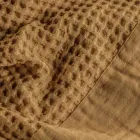 Bomull Honeycomb Huva Morgonrock med Linne Frill - Plysch Viadurini