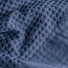 Bomull Honeycomb Huva Morgonrock med Linne Frill - Plysch Viadurini