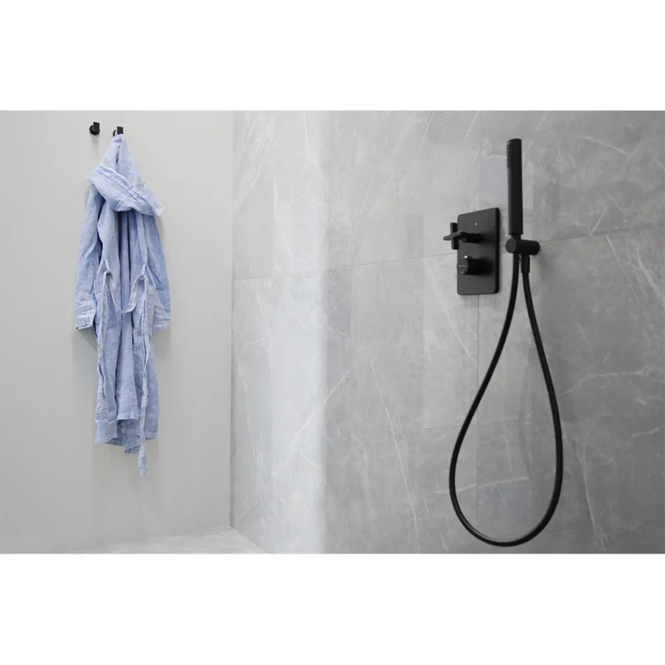 Lyxig badrock i tung linne med huva Tillverkad i Italien - Palace Viadurini