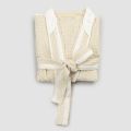 Lyxig Kimono-badrock i linne och bomull, 2 ytor tillverkade i Italien - Kleone