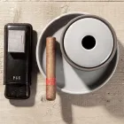 Badrumstillbehör tillverkade i grå lera Tillverkade i Italien - Antonella Viadurini