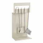 Eldstadstillbehör i färgat stål Made in Italy 4 Pieces - Rachel Viadurini