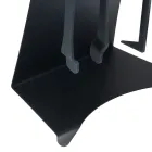 Eldstadstillbehör i målat stål tillverkad i Italien 3 delar - Virgil Viadurini