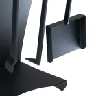 Eldstadstillbehör i målat stål tillverkad i Italien 3 delar - Virgil Viadurini