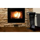 Eldstadstillbehör i målat stål tillverkad i Italien 3 delar - Virgil Viadurini