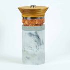 Aperitif-tillbehör Cocktailinstrument i marmor, trä och stål - Norman Viadurini