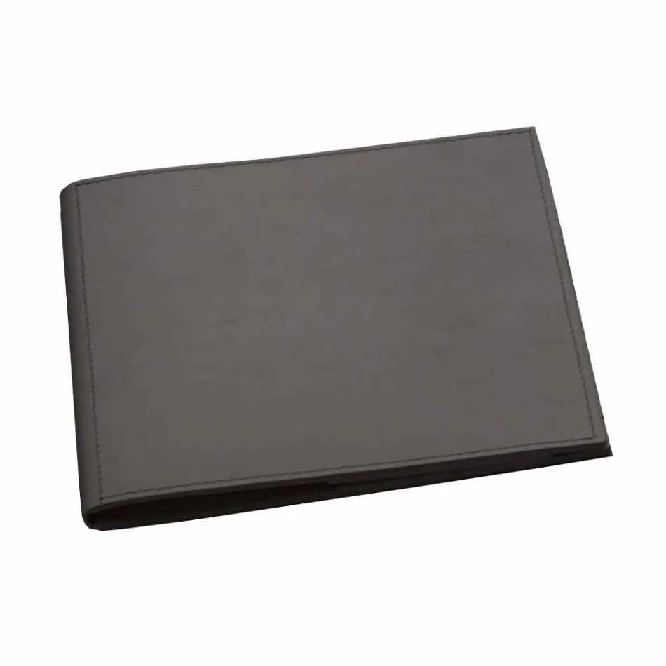 Skrivbordstillbehör i regenererat läder 5 delar tillverkade i Italien - Aristoteles Viadurini