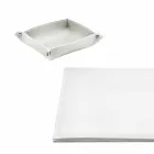 Skrivbordstillbehör i regenererat läder 5 delar tillverkade i Italien - Aristoteles Viadurini